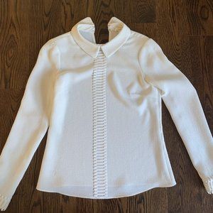 Shoshanna White Collar Blouse